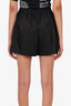 Givenchy Black Nylon High-waist Wide-leg Shorts Size 42