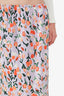 Marni Purple/Multicolour Silk Tulip Print Midi Skirt Size 42