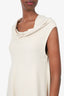The Row Beige Cowl Neck Sleeveless Midi Dress Size M