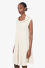 The Row Beige Cowl Neck Sleeveless Midi Dress Size M