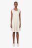 The Row Beige Cowl Neck Sleeveless Midi Dress Size M