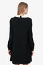 Valentino Black Scallop Collared Long Sleeve Mini Dress Size 6