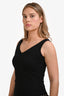 Akris Punto Black V-Neck Sleeveless Top Size 6