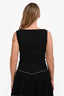 Akris Punto Black V-Neck Sleeveless Top Size 6
