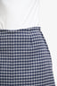 JW Anderson Blue Wool/Cotton Blend Check Midi Skirt Size 6