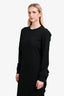 Jil Sander Black Silk Ruffle Back Dress Size 38