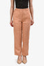 Forte Forte Orange Linen Cropped Pants Size 00