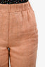 Forte Forte Orange Linen Cropped Pants Size 00