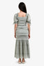 LoveShackFancy Mint Smocked Crop Top + Midi Skirt Set Size XS
