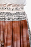 Burberry Brown Silk Printed Pleated Mini Skirt Size 2 US