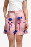 Gucci Dusty Rose 'Night Rose' High Rise Tailored Shorts Size 40