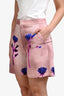 Gucci Dusty Rose 'Night Rose' High Rise Tailored Shorts Size 40