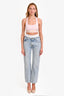 Alexander Wang Blue Denim Boxer High Rise Jeans Size 25