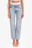 Alexander Wang Blue Denim Boxer High Rise Jeans Size 25