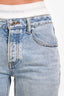 Alexander Wang Blue Denim Boxer High Rise Jeans Size 25