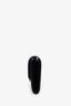 Saint Laurent Black Croc Embossed Leather Uptown Chain Wallet With Insert