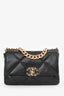 Pre-Loved Chanel™ Black Lambskin Small 19 Flap Bag