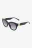 Louis Vuitton Black Frame LV GO-14 Round Sunglasses
