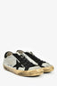Golden Goose Silver Leather Distress Sneakers Size 37