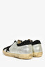 Golden Goose Silver Leather Distress Sneakers Size 37