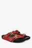 Isabel Marant Red/Black Suede 'Lennyo' Sandals Size 38