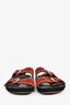 Isabel Marant Red/Black Suede 'Lennyo' Sandals Size 38