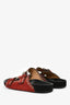 Isabel Marant Red/Black Suede 'Lennyo' Sandals Size 38