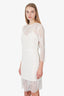 For Love & Lemons White Lace Detail Midi Dress Size M