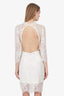 For Love & Lemons White Lace Detail Midi Dress Size M