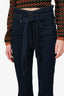 Veronica Beard Dark Denim Flare Jeans With Belt Size 27