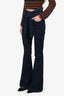 Veronica Beard Dark Denim Flare Jeans With Belt Size 27