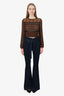 Veronica Beard Dark Denim Flare Jeans With Belt Size 27
