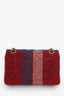 Pre-Loved Chanel™ 2015-16 Red Tweed Patterned 2.55 224 Double Flap Bag