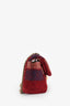 Pre-Loved Chanel™ 2015-16 Red Tweed Patterned 2.55 224 Double Flap Bag