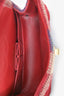 Pre-Loved Chanel™ 2015-16 Red Tweed Patterned 2.55 224 Double Flap Bag