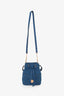 Versace Blue Denim Quilted Bucket Bag