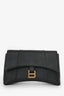 Balenciaga Black Leather Downtown Shoulder Bag