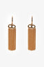 Celine Gold Tone Metal Triomphe Fringe Ear Pendants