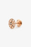 Christian Dior 18K Rose Gold Diamond Set Rose Des Vents Small Single Earring