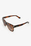 Valentino Tortoiseshell Square Frame Rockstud Detail Sunglasses