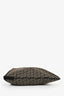 Fendi Brown Zucchino Canvas Large One Shoulder Bag