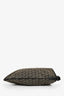 Fendi Brown Zucchino Canvas Large One Shoulder Bag