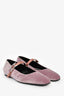 Hermès Pink Velvet 'Jane' Ballet Flats Size 36