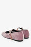 Hermès Pink Velvet 'Jane' Ballet Flats Size 36