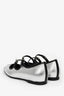 Hermès Silver Leather 'Lilia' Ballet Flats Size 36