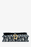 Christian Dior Navy Oblique Saddle Belt Bag
