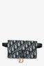 Christian Dior Navy Oblique Saddle Belt Bag
