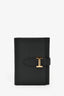Hermès 2023 Black Leather Mini Bearn Compact Wallet