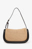 JW Anderson Brown/Beige Raffia Bumper Small Shoulder Bag