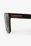 Balenciaga Black/Brown Square Frame Sunglasses